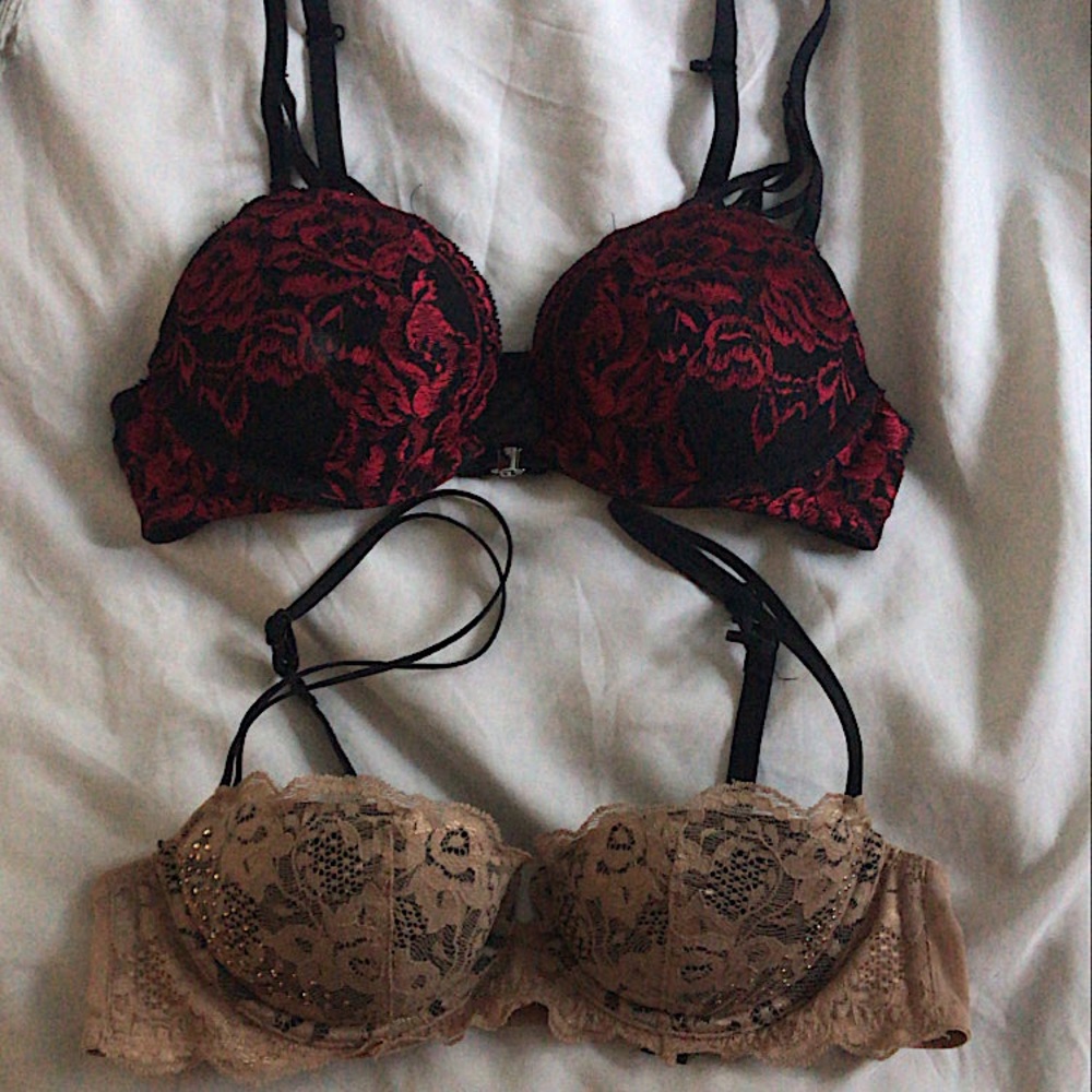 assorted lace bras